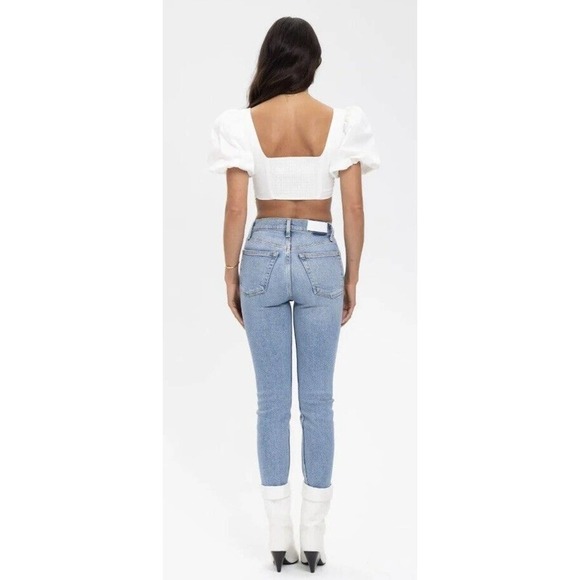 For Love And Lemons Jessie Crop Top in White Womens Size Small NWT $145 - Picture 6 of 16